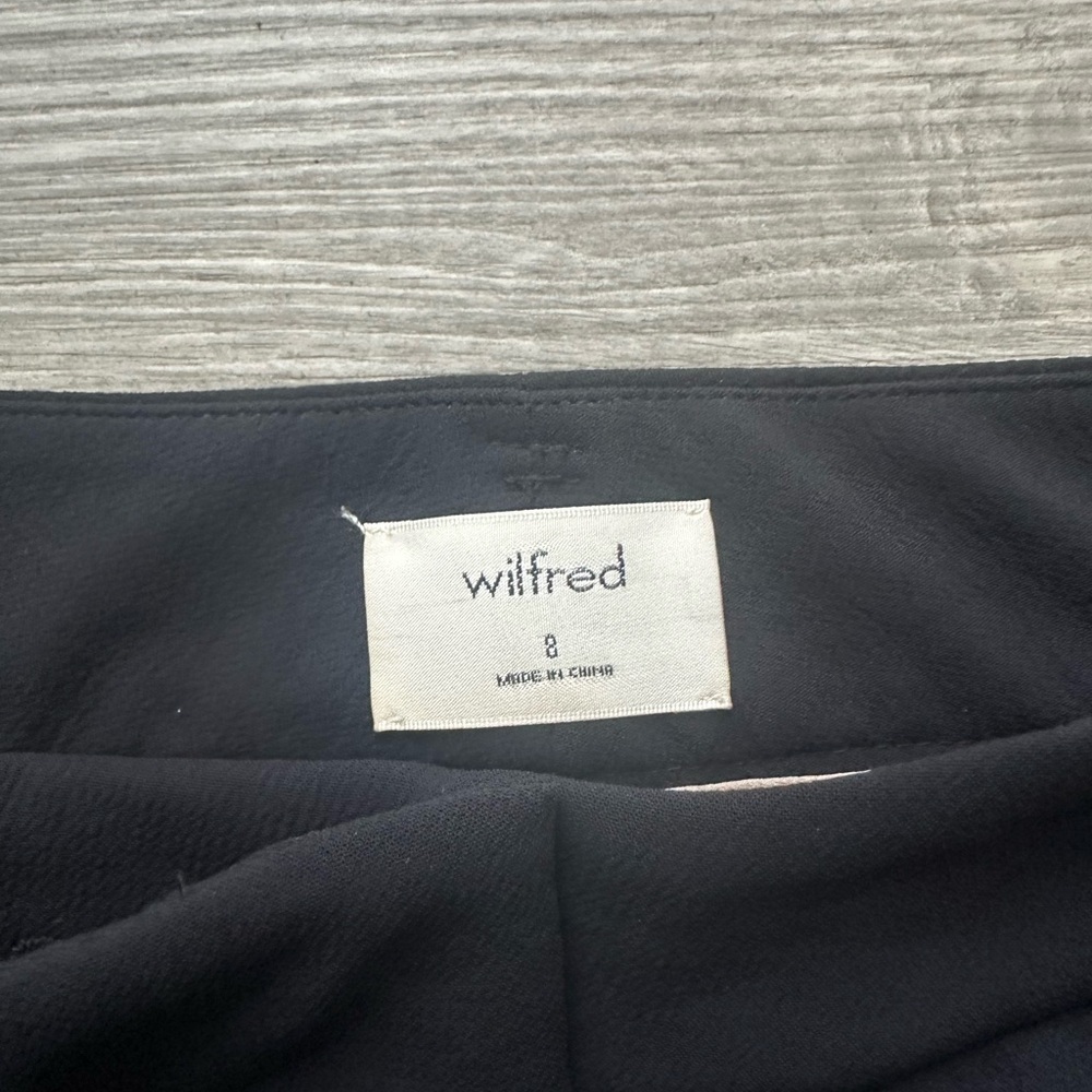 Wilfred Tie-front Black Pants Sz 8 neutral work professional corporategirl - Picture 5 of 8